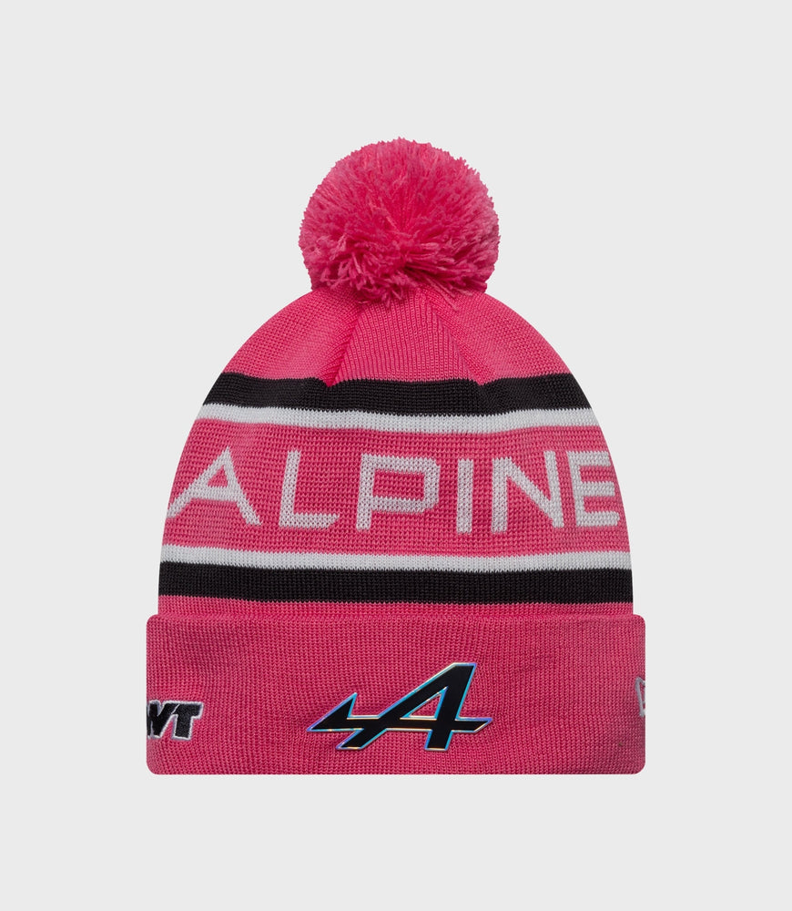 New Era Alpine Rep Team Cuff Knit Junior Pop Hat - Roze