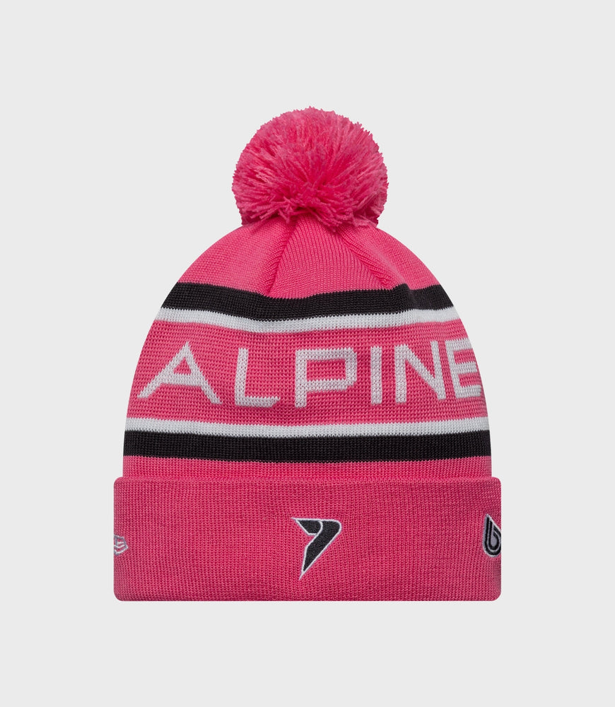 New Era Alpine Team Kit Jack Doohan Cuff Knit Junior Pop Hat - Roze