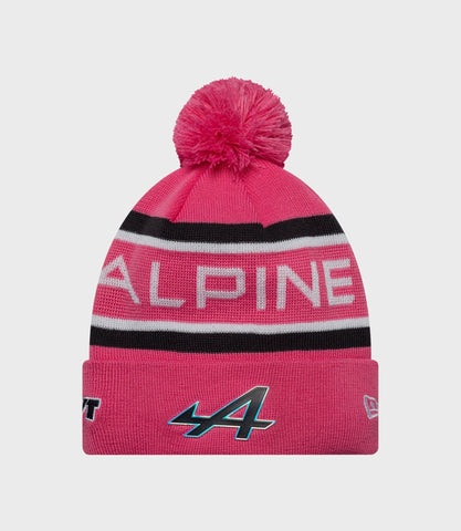 New Era Alpine Team Kit Jack Doohan Cuff Knit Junior Pop Hat - Roze