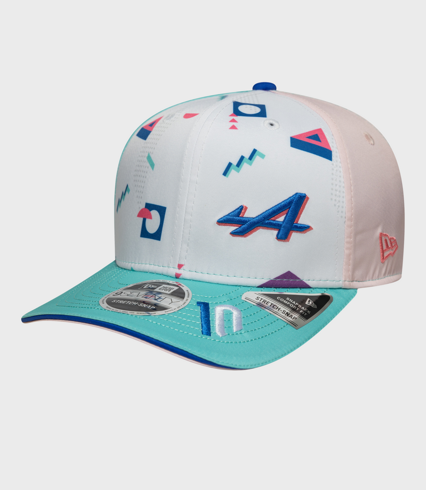 New Era Pierre Gasly Miami 9Seventy Stretch Snap Cap - Wit