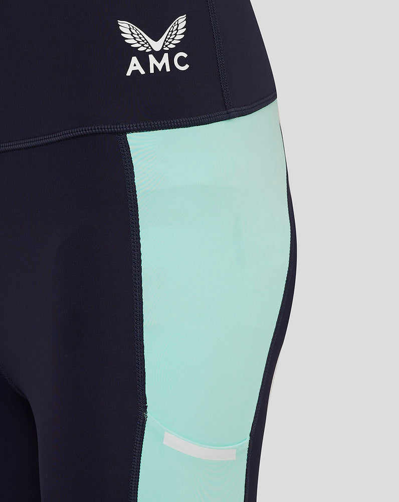 Dames AMC Lichtgewicht Aeromesh Legging - Marine Blauw