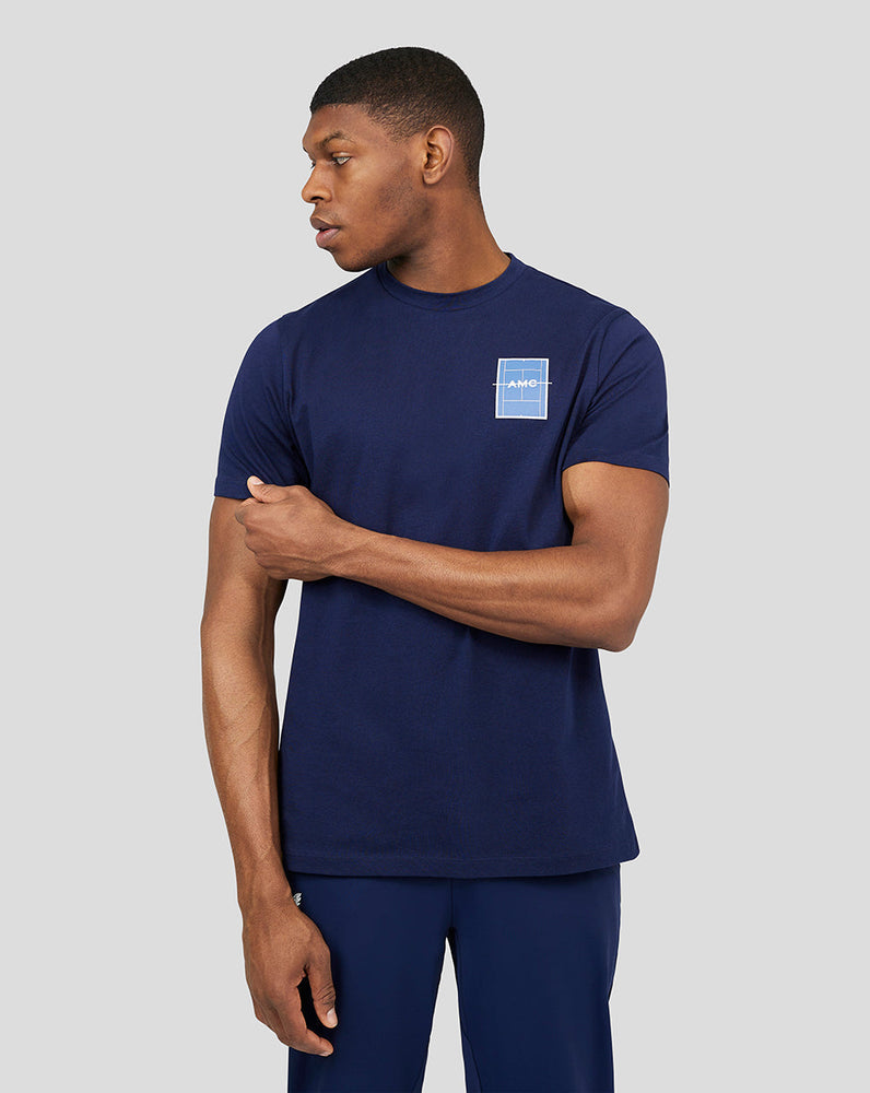 Heren AMC Grafiische T-Shirt met korte mouwen - Marine Blauw