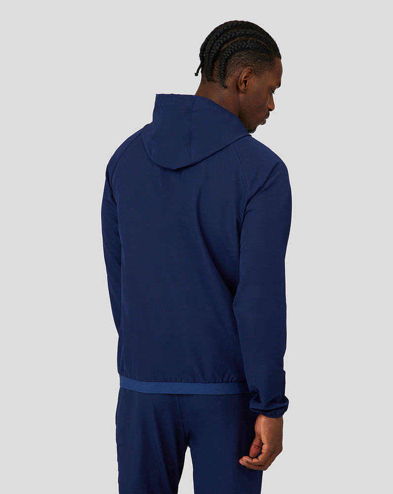 Heren Capsule Gewoven Hoodie - Marineblauw