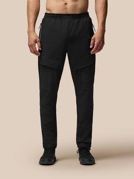 Heren Flex Geweven Cargo Joggers - Zwart