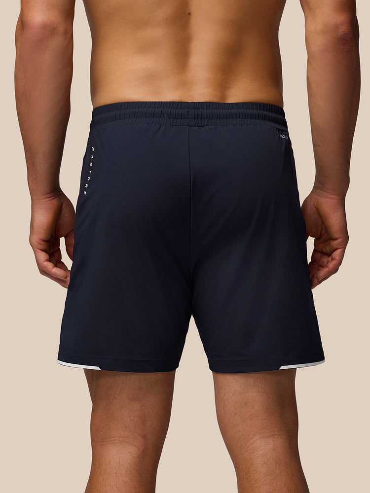 Heren Apex Ademende Aeromesh 6" Short - Marineblauw