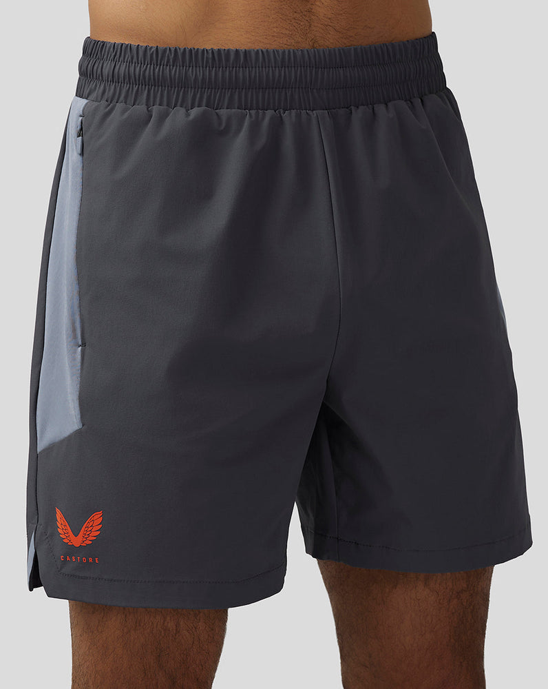 Heren Apex 6” geweven shorts - Pewter Blue