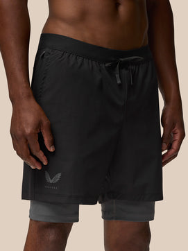 Heren Flow Shorts 2-in-1 - Zwart