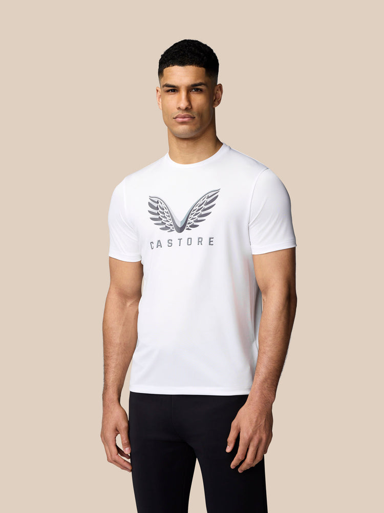 Grafisch Training T-Shirt - Wit
