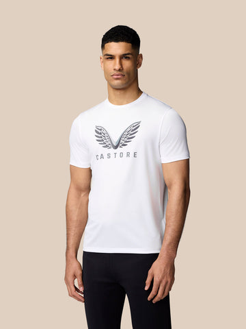 Grafisch Training T-Shirt - Wit