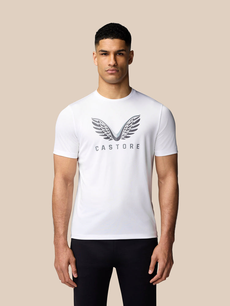 Grafisch Training T-Shirt - Wit