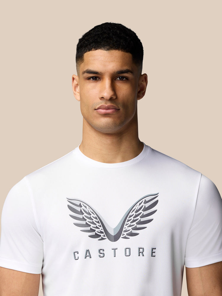 Grafisch Training T-Shirt - Wit