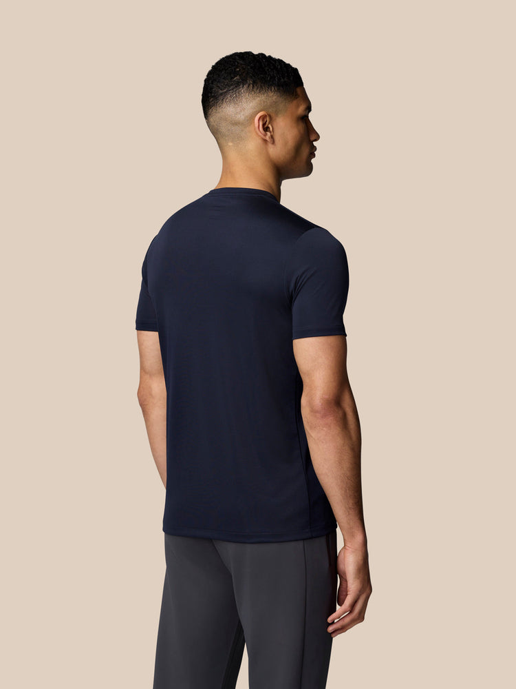 Grafisch Training T-Shirt - Middernacht Marine