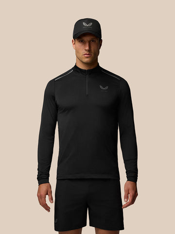 Heren Apex Aeromesh Kwartrits Top - Zwart