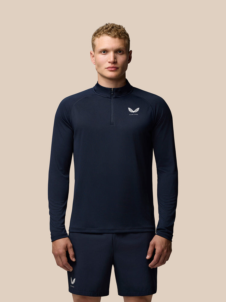 Adapt Training Kwartrits Top - Marineblauw