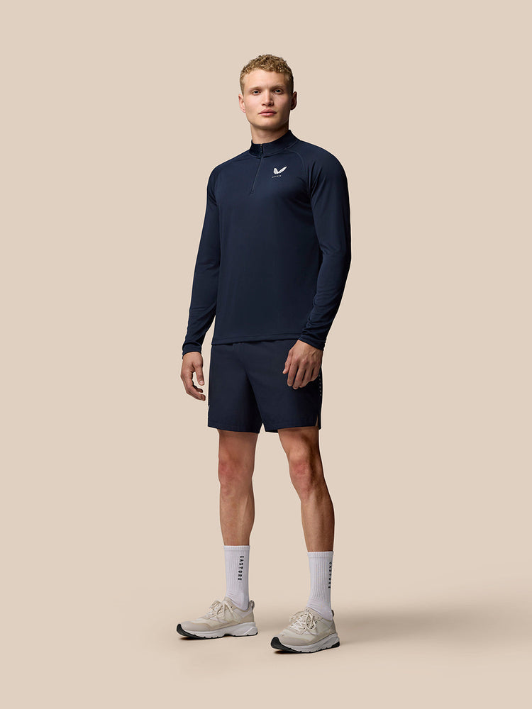 Adapt Training Kwartrits Top - Marineblauw
