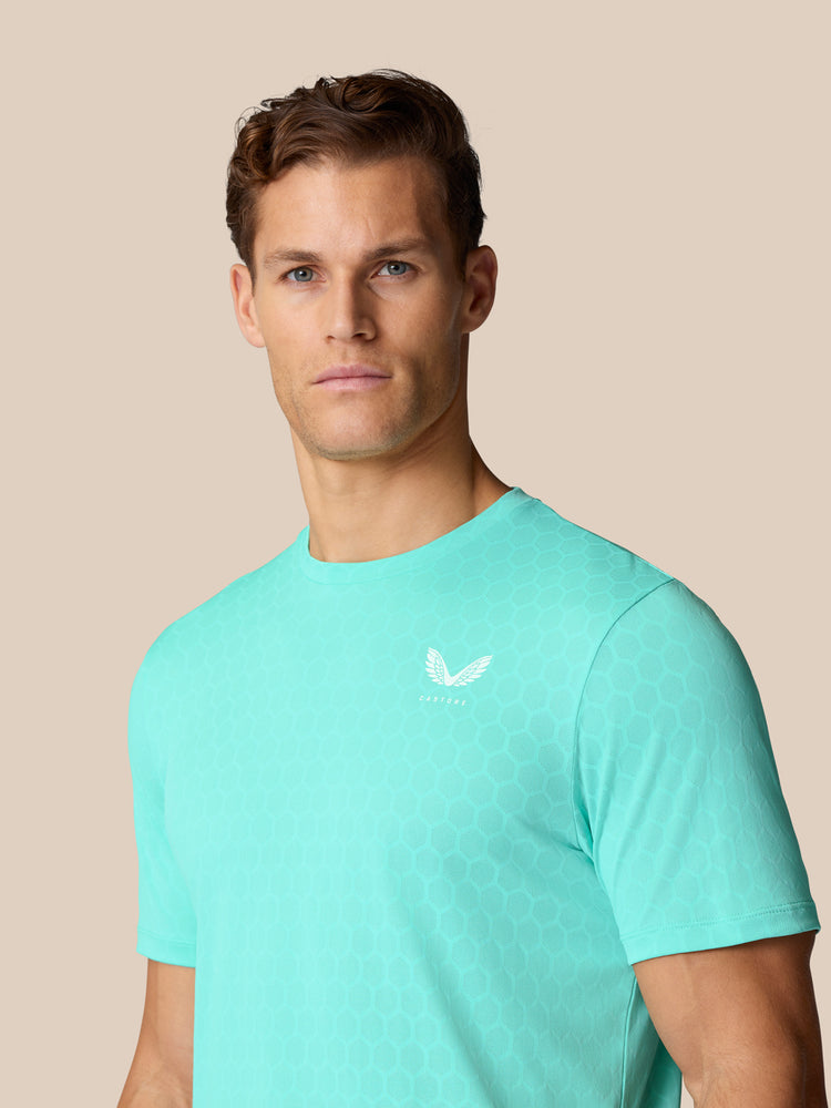 Flow Training T-Shirt - Licht Aqua