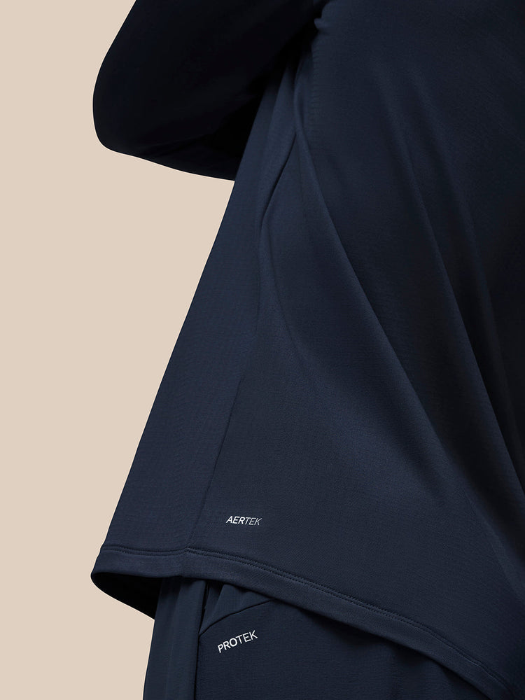 Flow Midlayer Top - Marineblauw