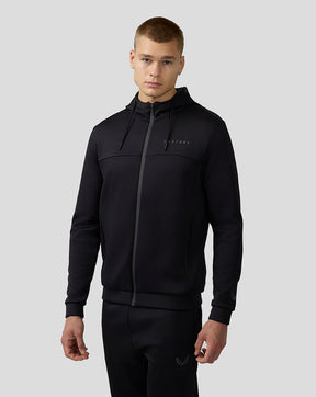 Heren Scuba Lange Mouw Hoodie met Rits - Zwart