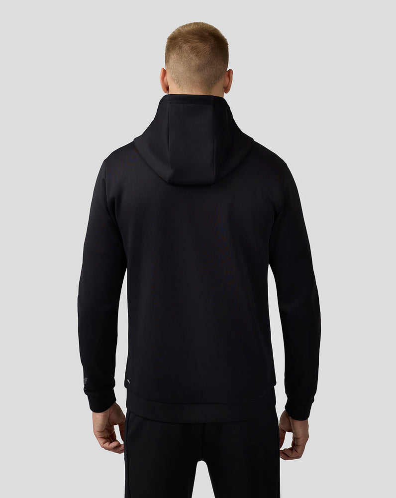 Heren Scuba Lange Mouw Hoodie met Rits - Zwart