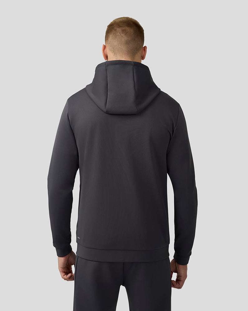 Heren Scuba Lange Mouw Hoodie met Rits - Charcoal