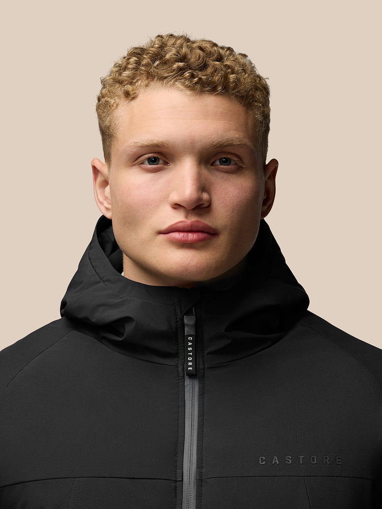 Longline Gewatteerd Jas - Zwart
