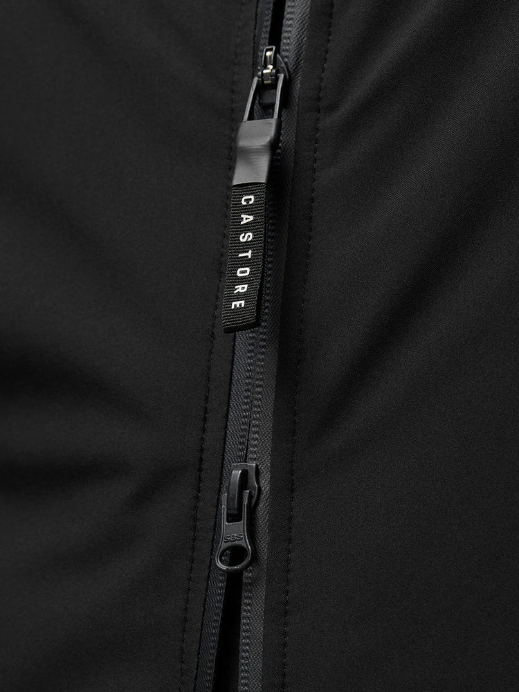 Longline Gewatteerd Jas - Zwart