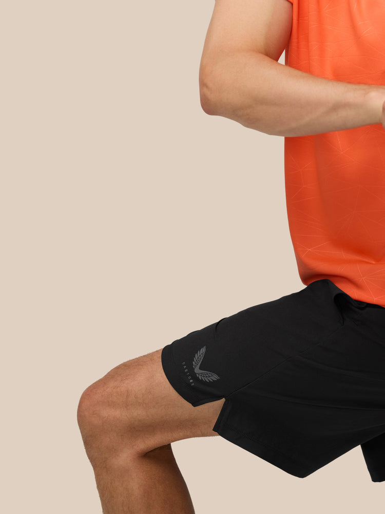 Men's Adapt 7" Castore Elastic Shorts - Black