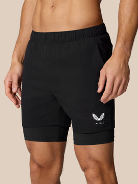 Flow Training 2-In-1 Short - Zwart