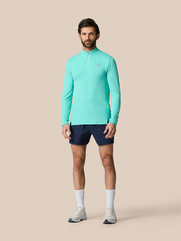 Zone Training Kwartrits Top - Licht Aqua