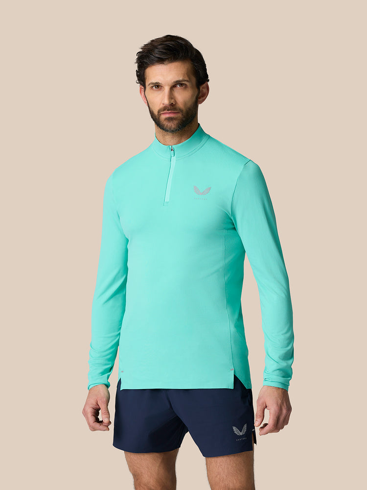 Zone Training Kwartrits Top - Licht Aqua
