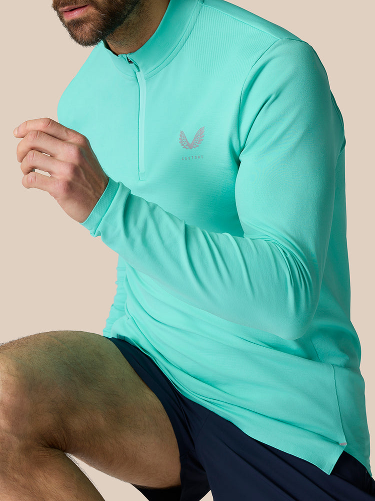 Zone Training Kwartrits Top - Licht Aqua