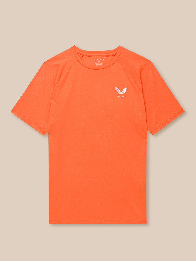 Heren-T-Shirt met Print – Oranje