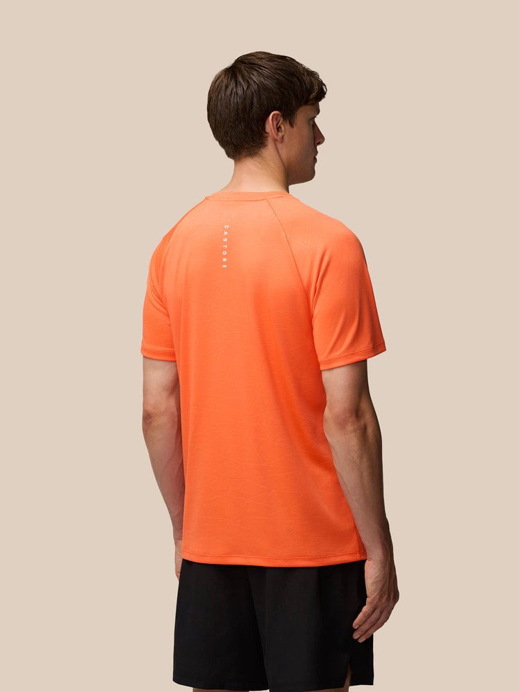 Heren-T-Shirt met Print – Oranje
