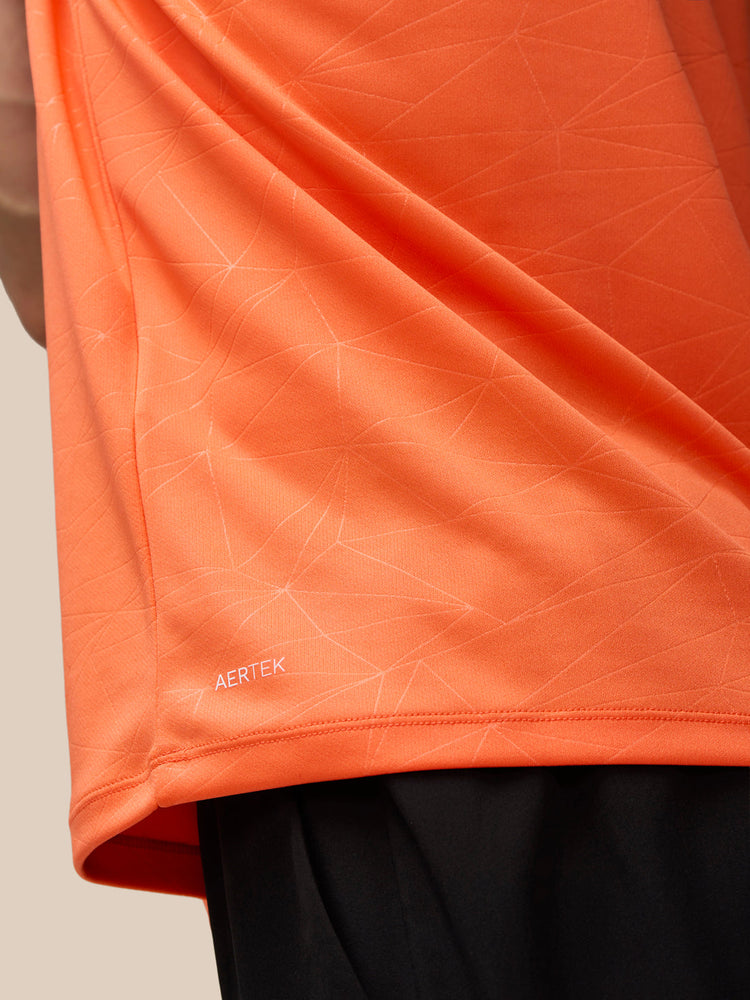 Heren-T-Shirt met Print – Oranje