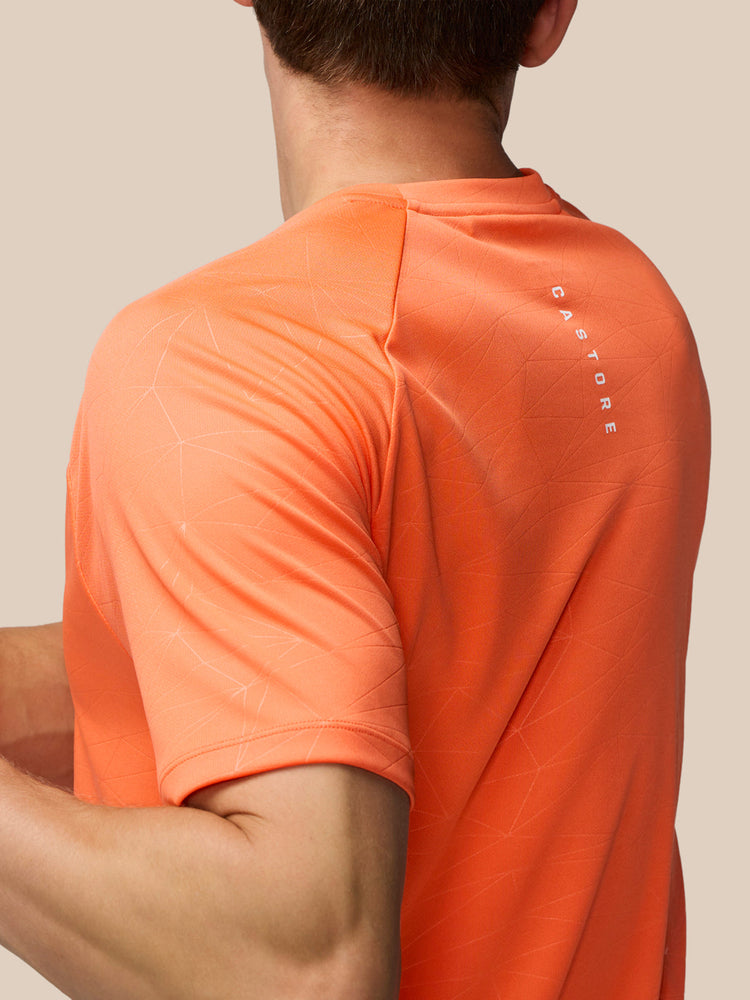 Heren-T-Shirt met Print – Oranje