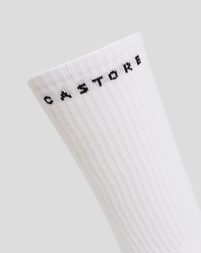 Juniors Basic Crew Sock 2-pack - WIT
