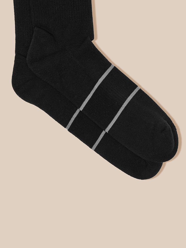 Active 3 Pack Crew Socks - Zwart