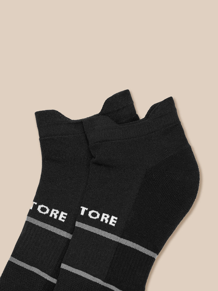 Active 3 Pack Ankle Socks - Zwart