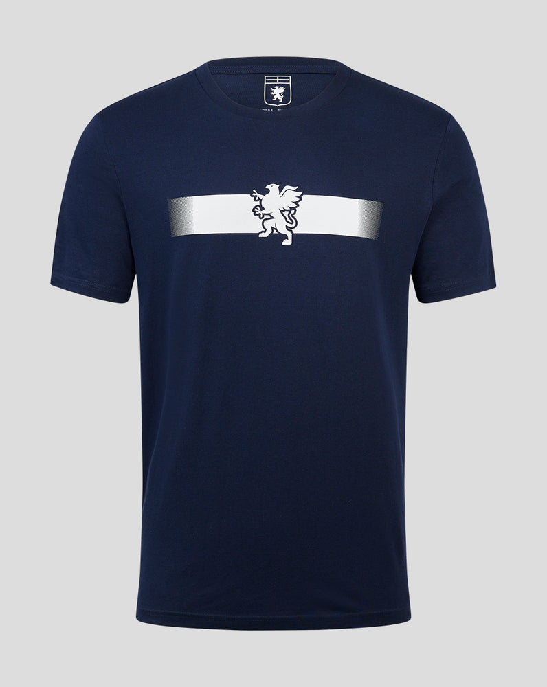 Genoa Grafisch T-Shirt - Marineblauw