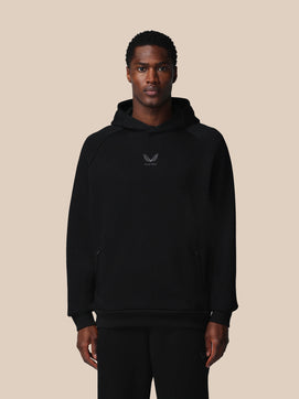 Heren Adapt Lange Mouwen Katoen Fleece Hoodie - Zwart