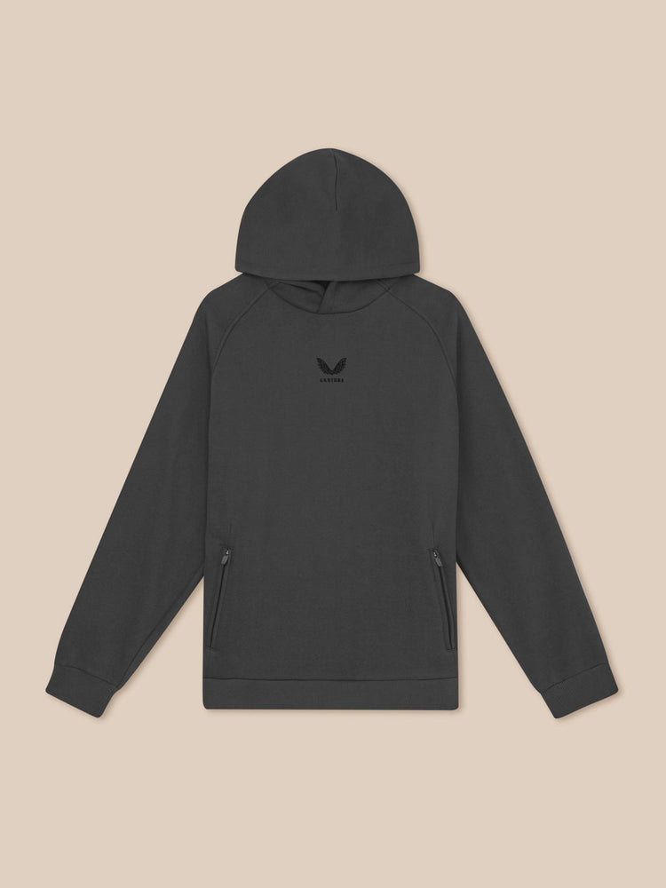 Heren Adapt Lange Mouwen Katoen Fleece Hoodie - Gunmetal