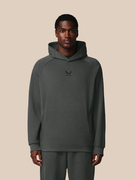 Heren Adapt Lange Mouwen Katoen Fleece Hoodie - Gunmetal
