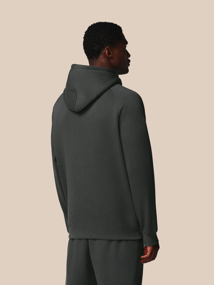 Heren Adapt Lange Mouwen Katoen Fleece Hoodie - Gunmetal