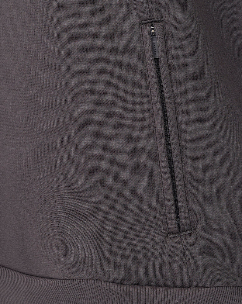 Heren Adapt Lange Mouwen Katoen Fleece Hoodie - Gunmetal