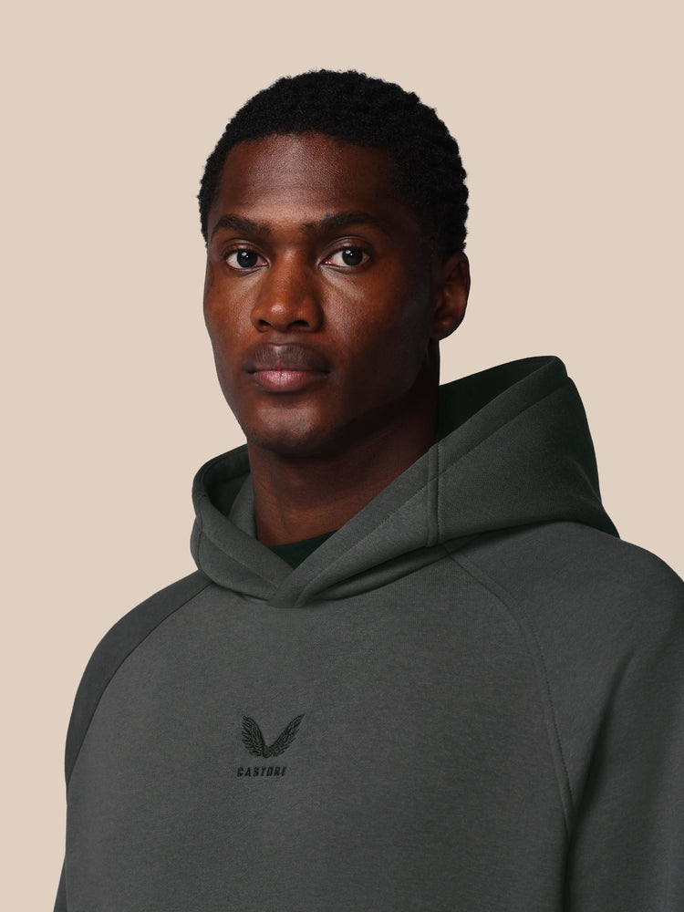 Heren Adapt Lange Mouwen Katoen Fleece Hoodie - Gunmetal