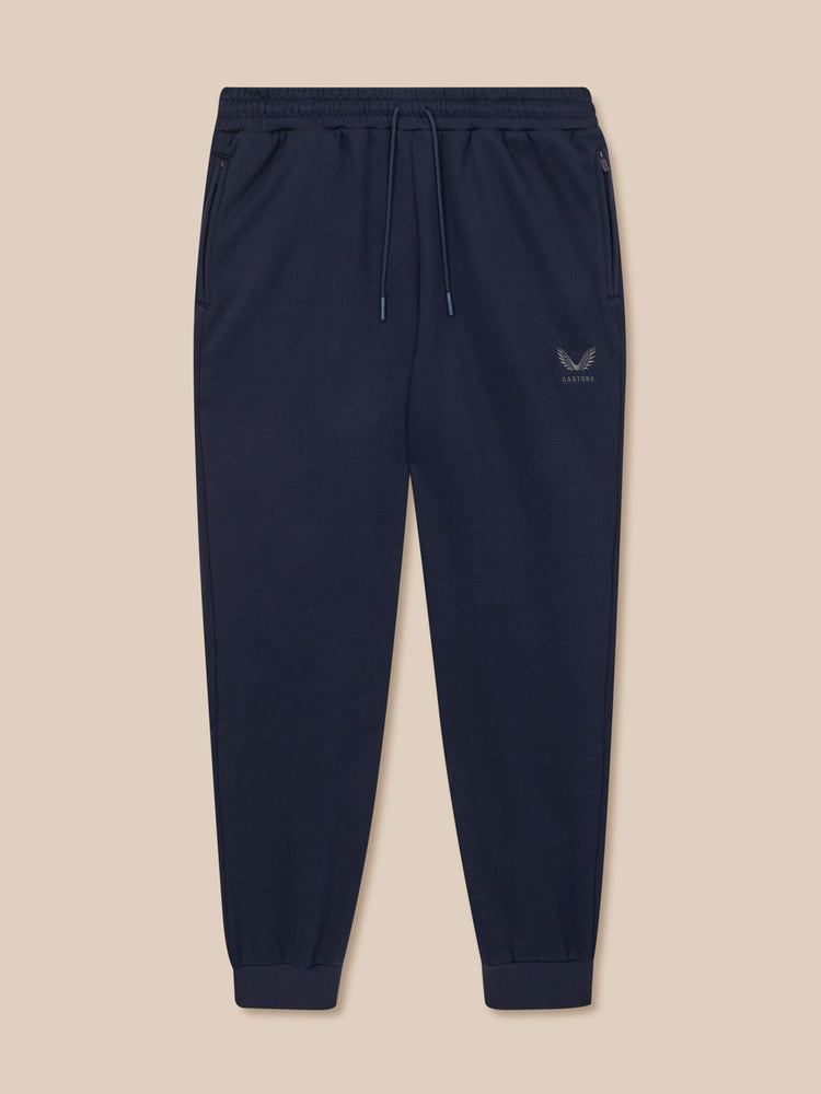 Heren Adapt Katoen Fleece Joggers - Marineblauw