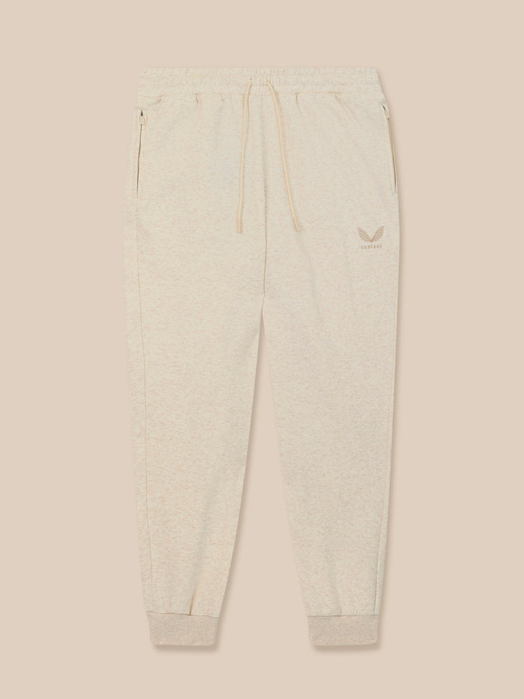 Heren Adapt Katoen Fleece Joggers - Oatmeal Marl