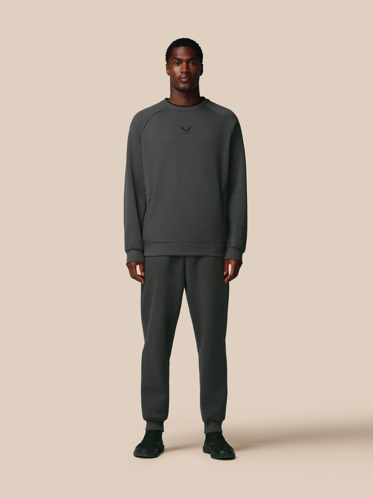 Heren Adapt Katoen Fleece Joggers - Gunmetal