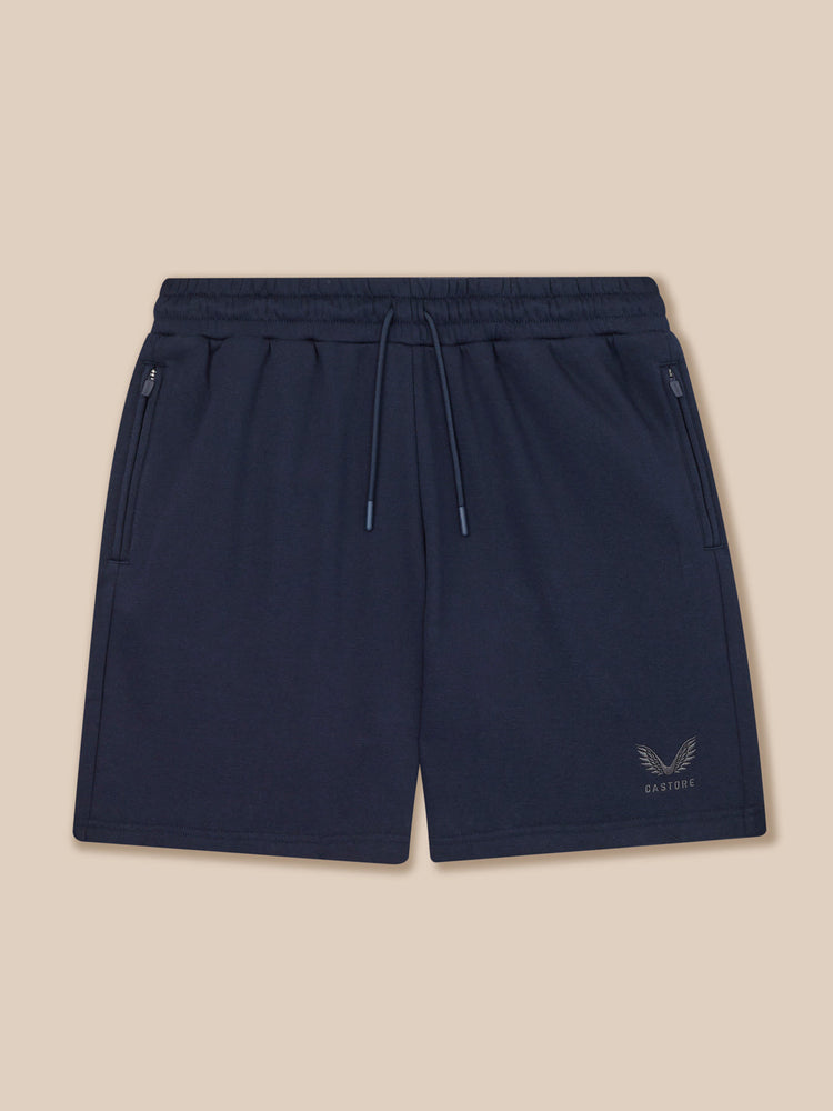 Heren Adapt Katoen Fleece Short - Marineblauw