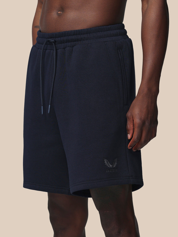 Heren Adapt Katoen Fleece Short - Marineblauw